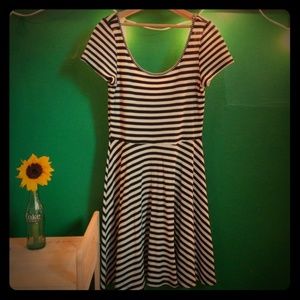 Striped knit dress